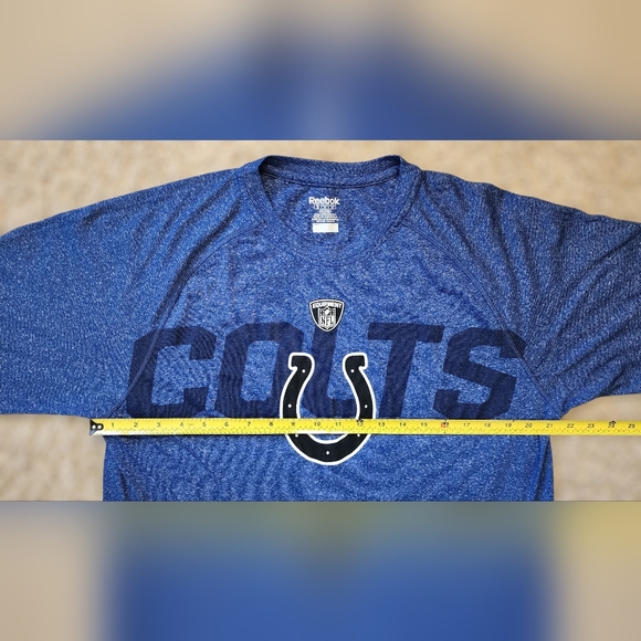 ​Reebok Indianapolis Colts Long Sleeve PlayDry Speedwick Workout Size Medium - Picture 8 of 9